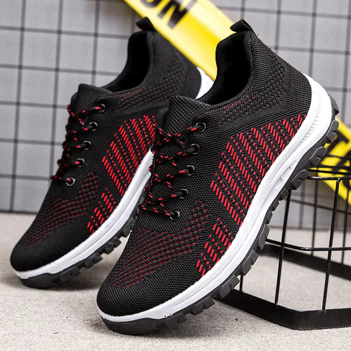 Men Breathable Fly Weave Soft Bottom Non Slip Comfy Sports Casual Running Shoes