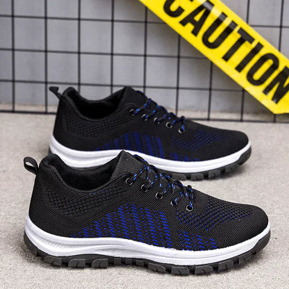 Men Breathable Fly Weave Soft Bottom Non Slip Comfy Sports Casual Running Shoes