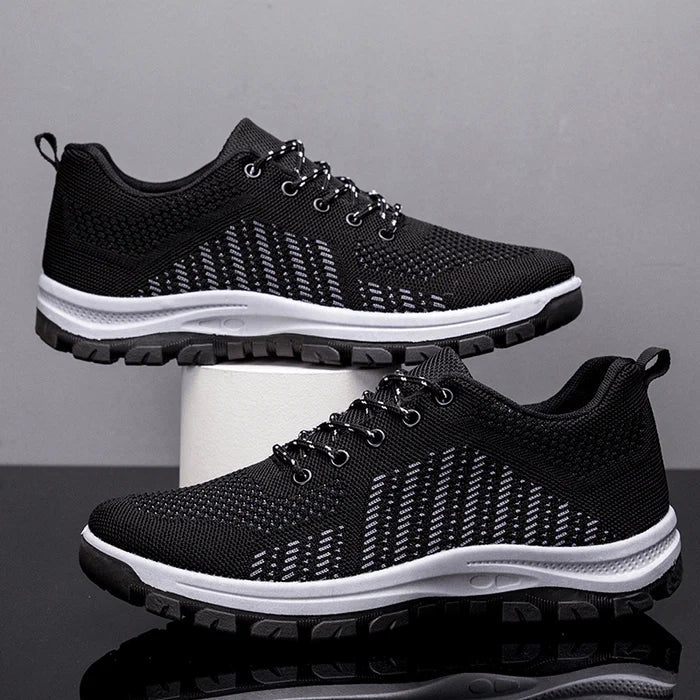 Men Breathable Fly Weave Soft Bottom Non Slip Comfy Sports Casual Running Shoes