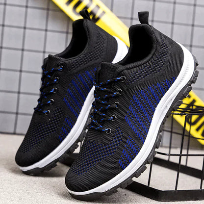 Men Breathable Fly Weave Soft Bottom Non Slip Comfy Sports Casual Running Shoes