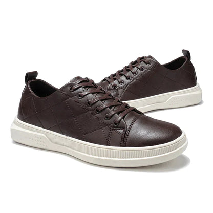 Men Pure Color Microfiber Leather Non Slip Soft Sole Casual Sneakers